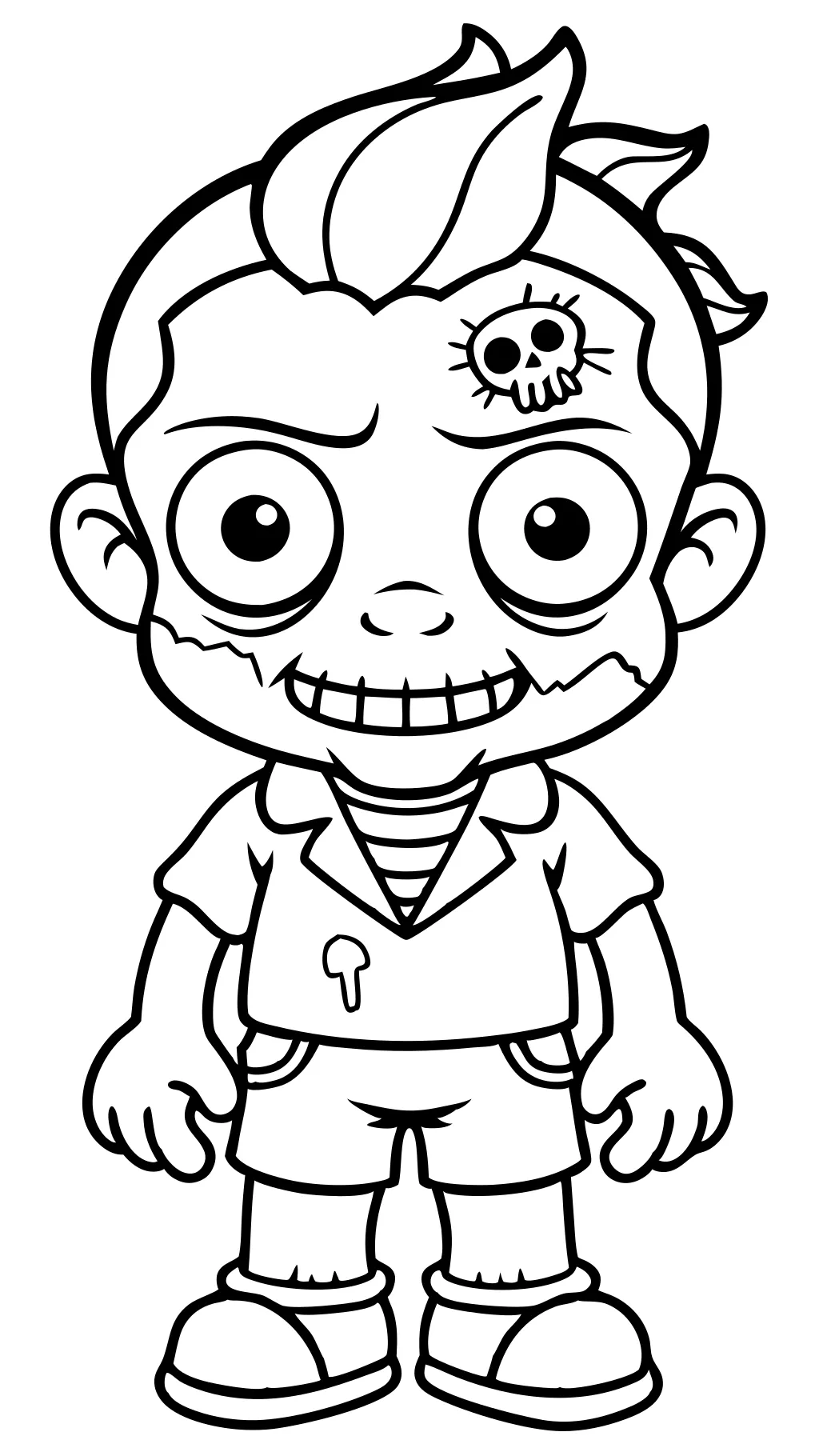 printable coloring pages of zombies